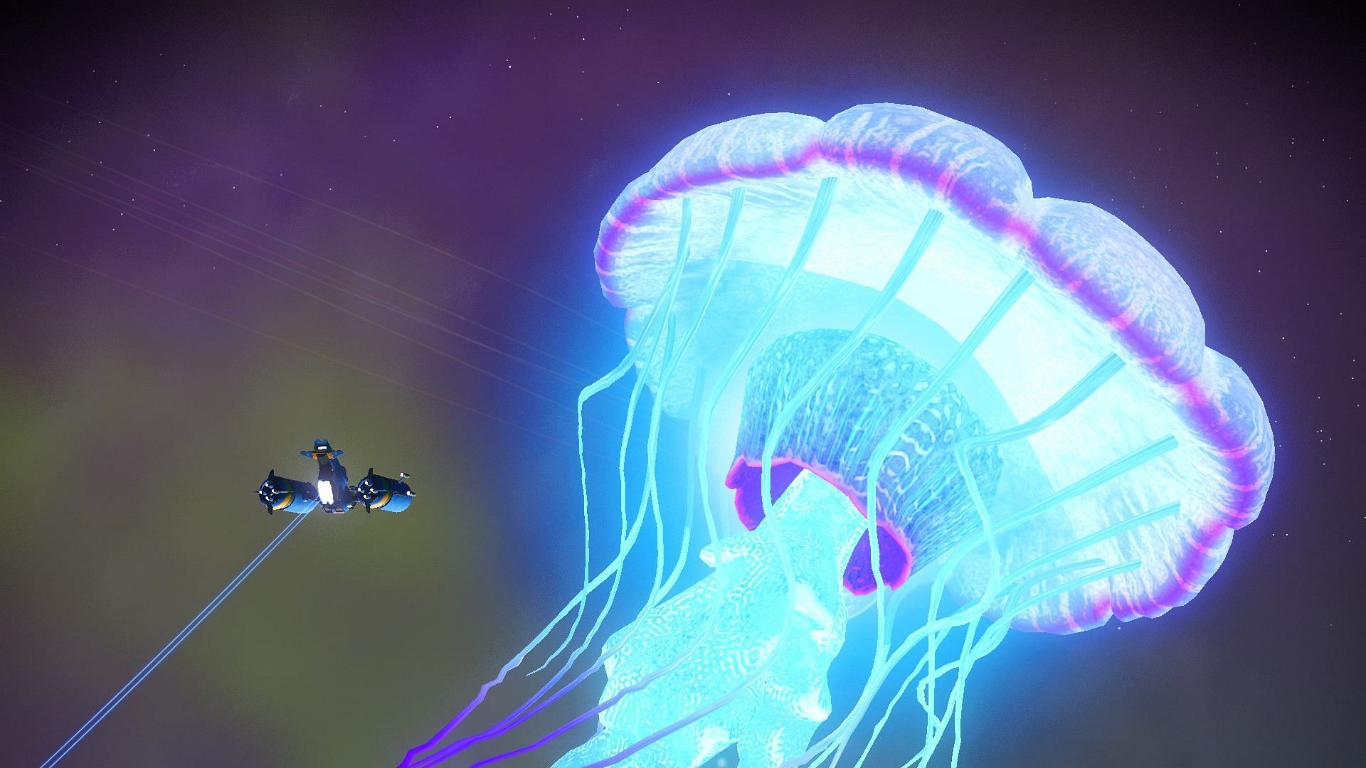 Space Jellyfish in No Man&#039;s Sky (Image via Bungie)