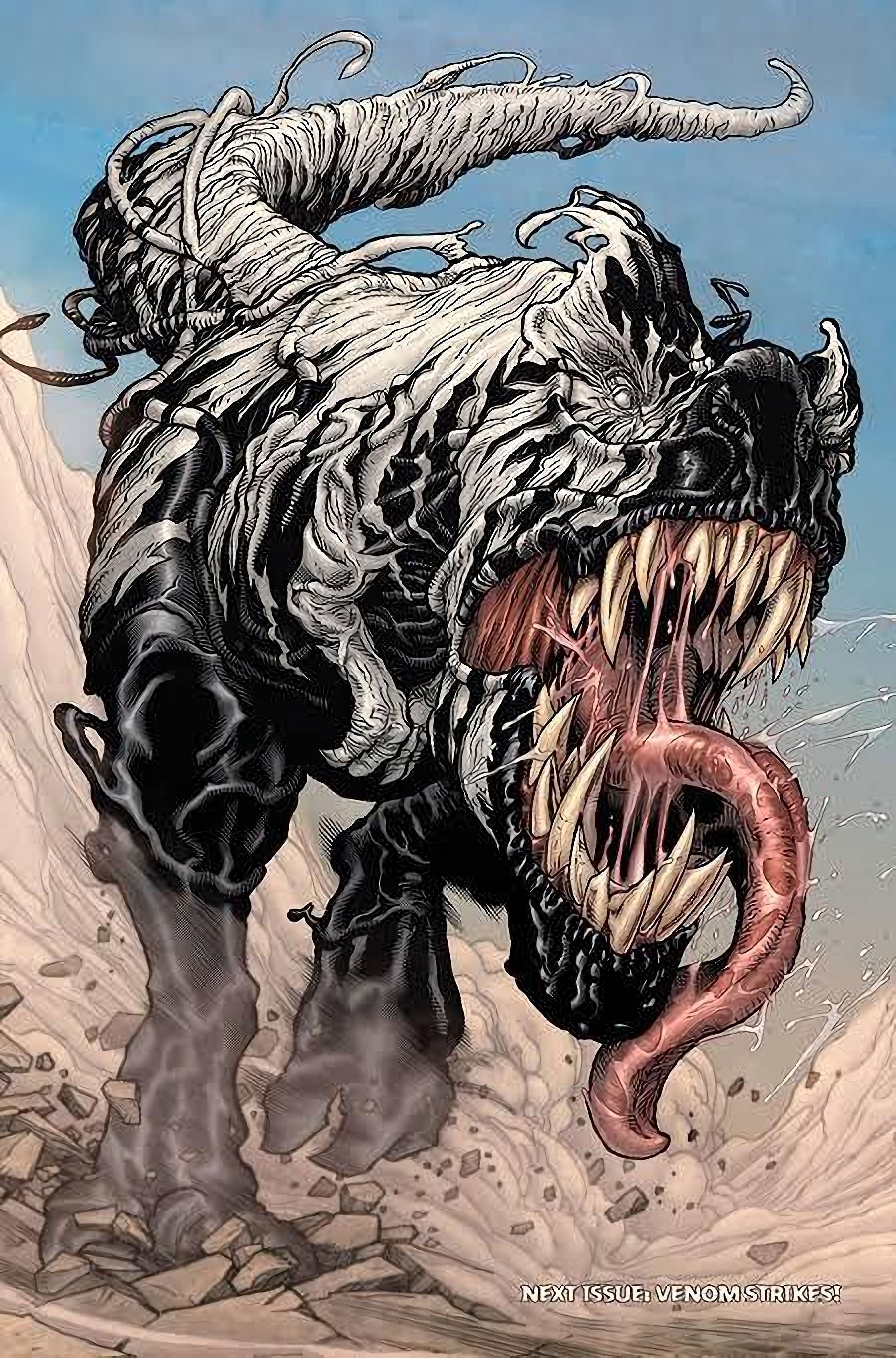 Merging with a Dinosaur (Image via Marvel Comics)