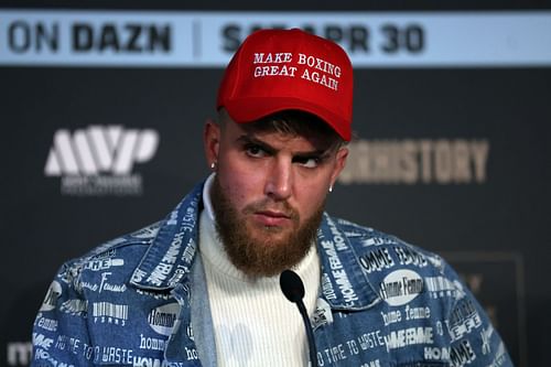 Jake Paul at the Taylor v Serrano Press Conference