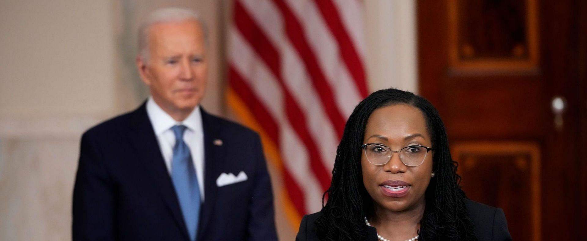 Ketanji Brown Jackson is the first African-American female justice to serve the U.S. Supreme Court (Image via Drew Angerer/Getty Images)