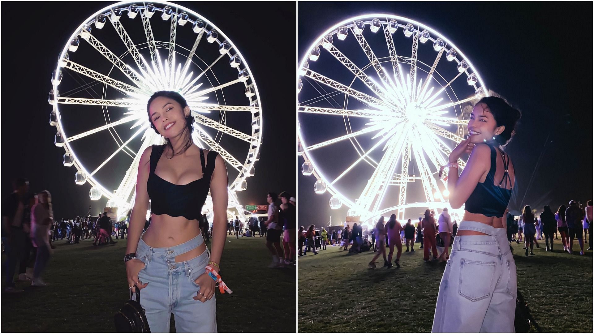 Valkyrae&rsquo;s Coachella 2022 day-2 outfit (Image via- Rae/Twitter)