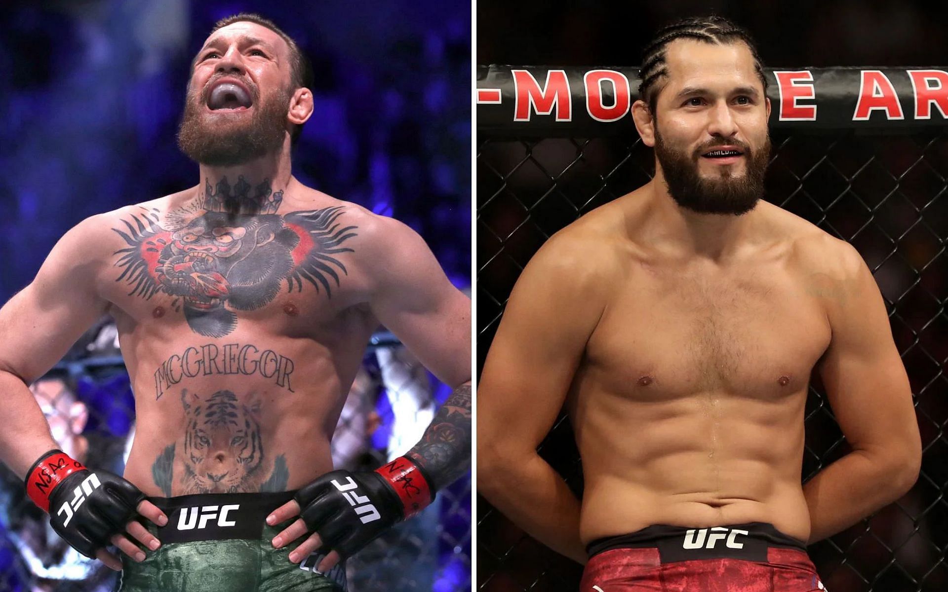 (L) Conor McGregor (R) Jorge Masvidal