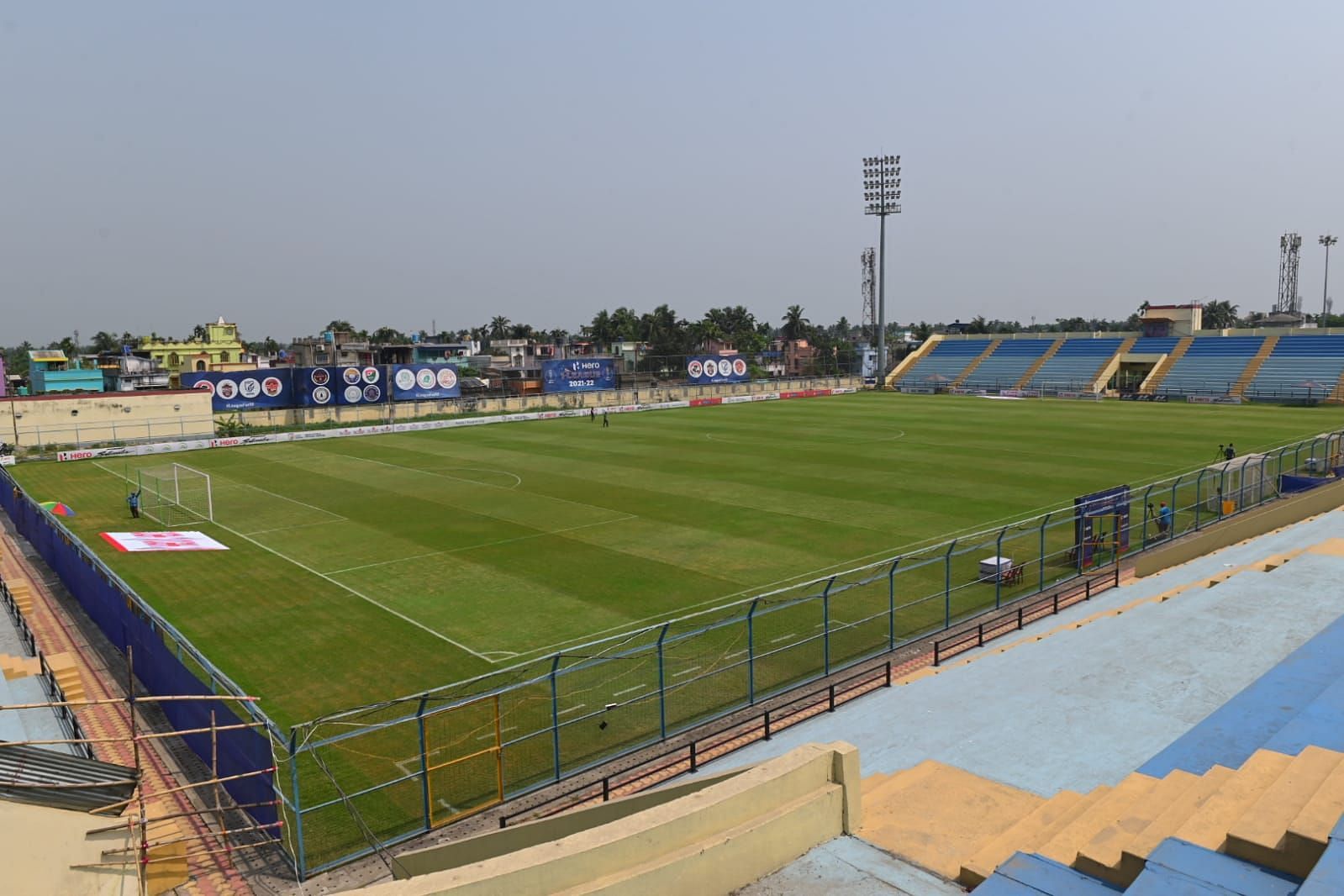 A view of the Naihati Stadium in Kolkata ahead of today&#039;s first game (Image Courtesy: I-League Twitter)