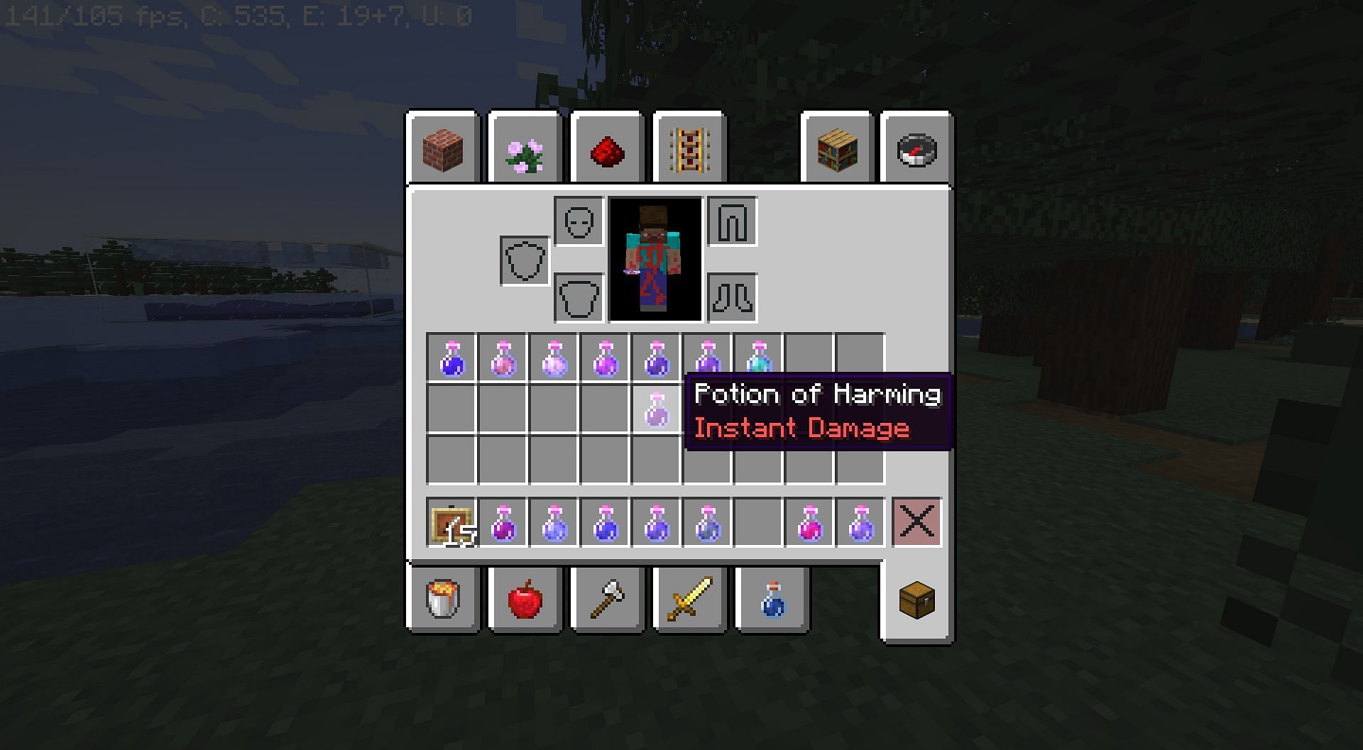 Harming (Image via Mojang)