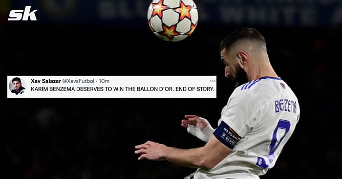 "Best player in the world" - Fans hail Karim Benzema as a 'master of his craft' for stunning showing in Chelsea vs Real Madrid