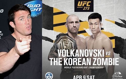 Chael Sonnen (left) details what Alexander Volkanovski must do versus 'The Korean Zombie' [Images courtesy of Getty and @alexvolkanovski Instagram]