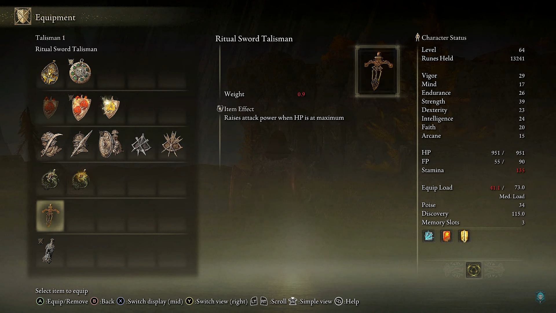 Ritual Sword Talisman in Elden Ring is meant for high-skilled players (Image via Quantum Flux/YouTube)