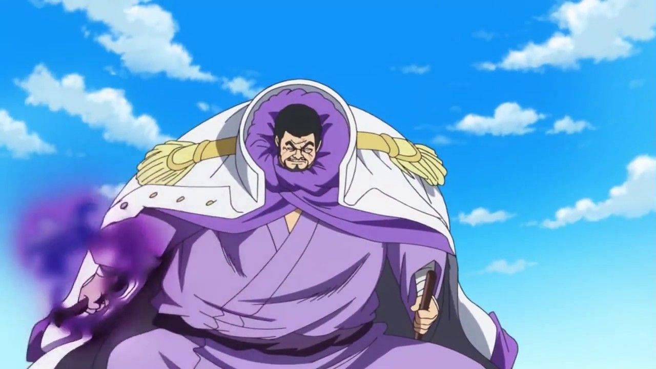 Fujitora, as seen in the anime (Image via Toei Animation)
