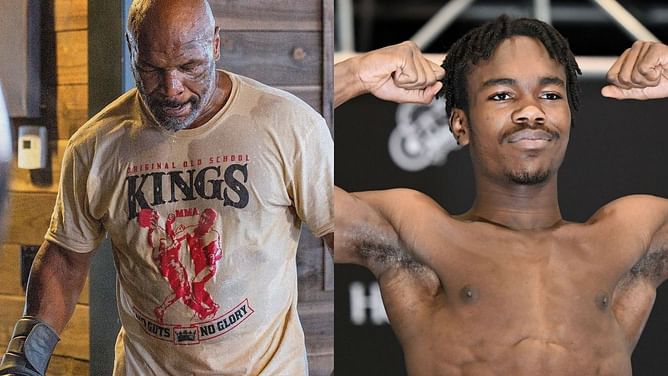 Watch: Mike Tyson shares valuable tips with Evander Holyfield's son