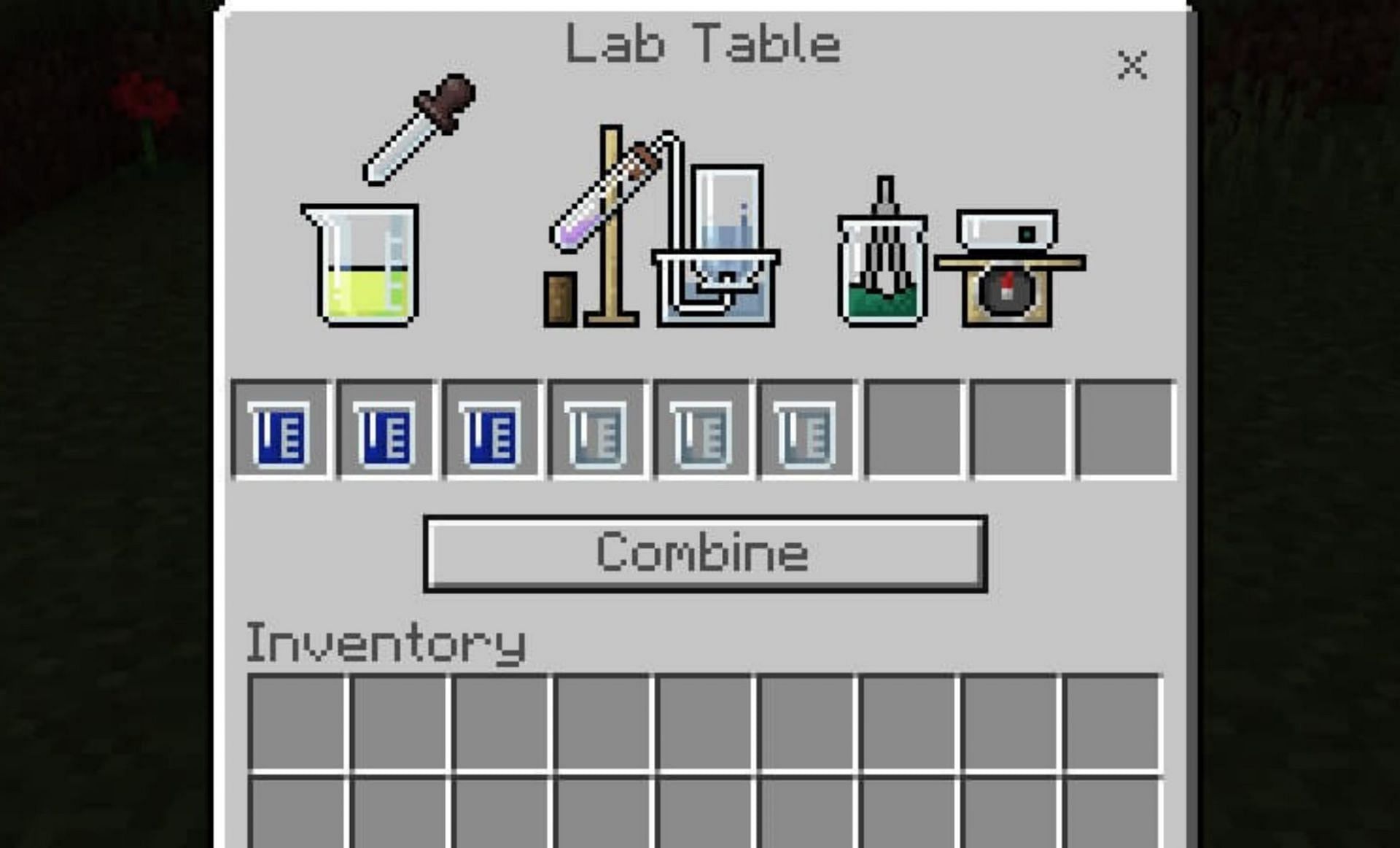 Making bleach (Image via Mojang)