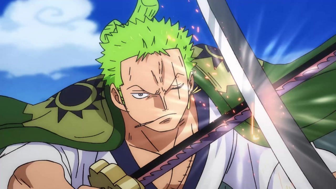 Zoro, as seen in the anime (Image via Toei Animation)