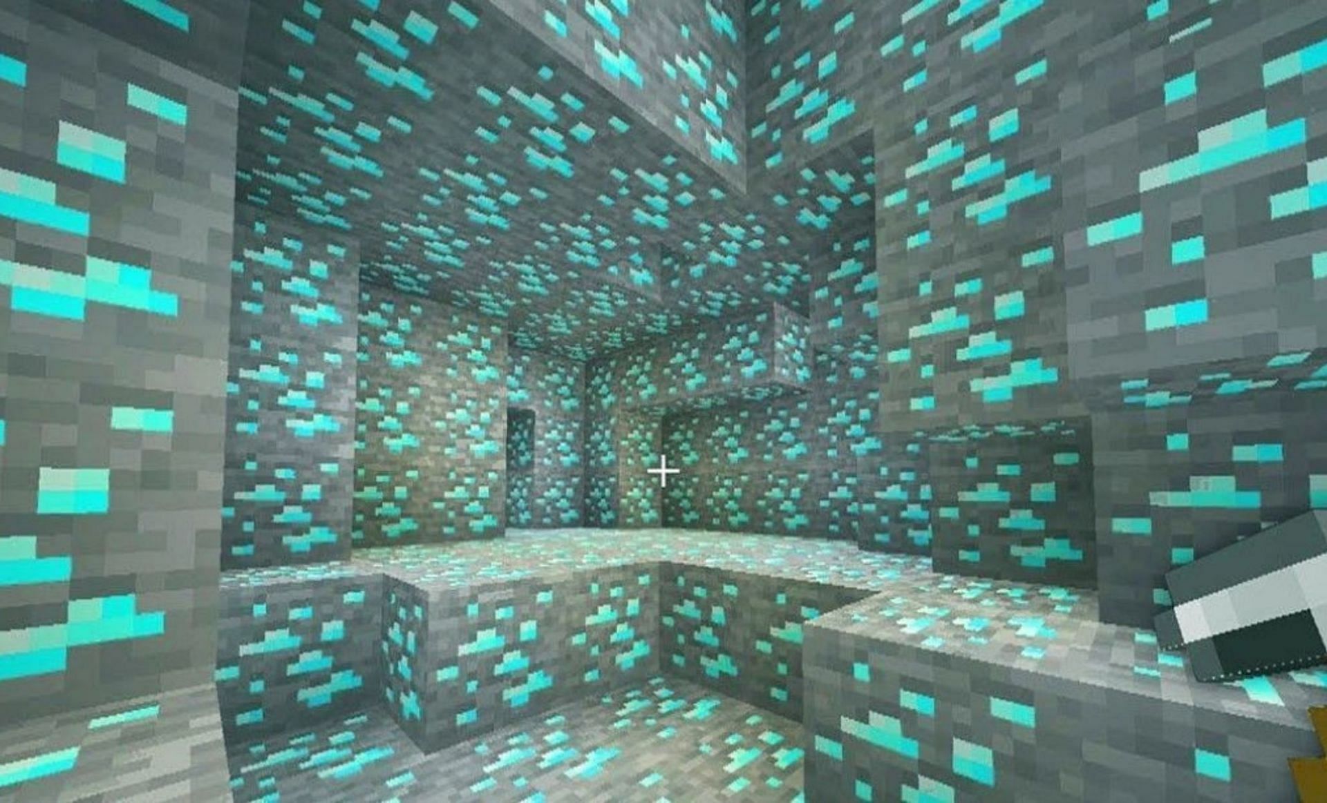 Diamonds in Minecraft (Image via DailyNation Today)