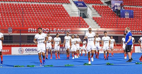 Indian men's hockey team during practice session (Pic Credit: Hockey India)