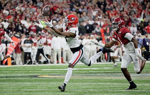 Georgia wide receiver George Pickens (#1)