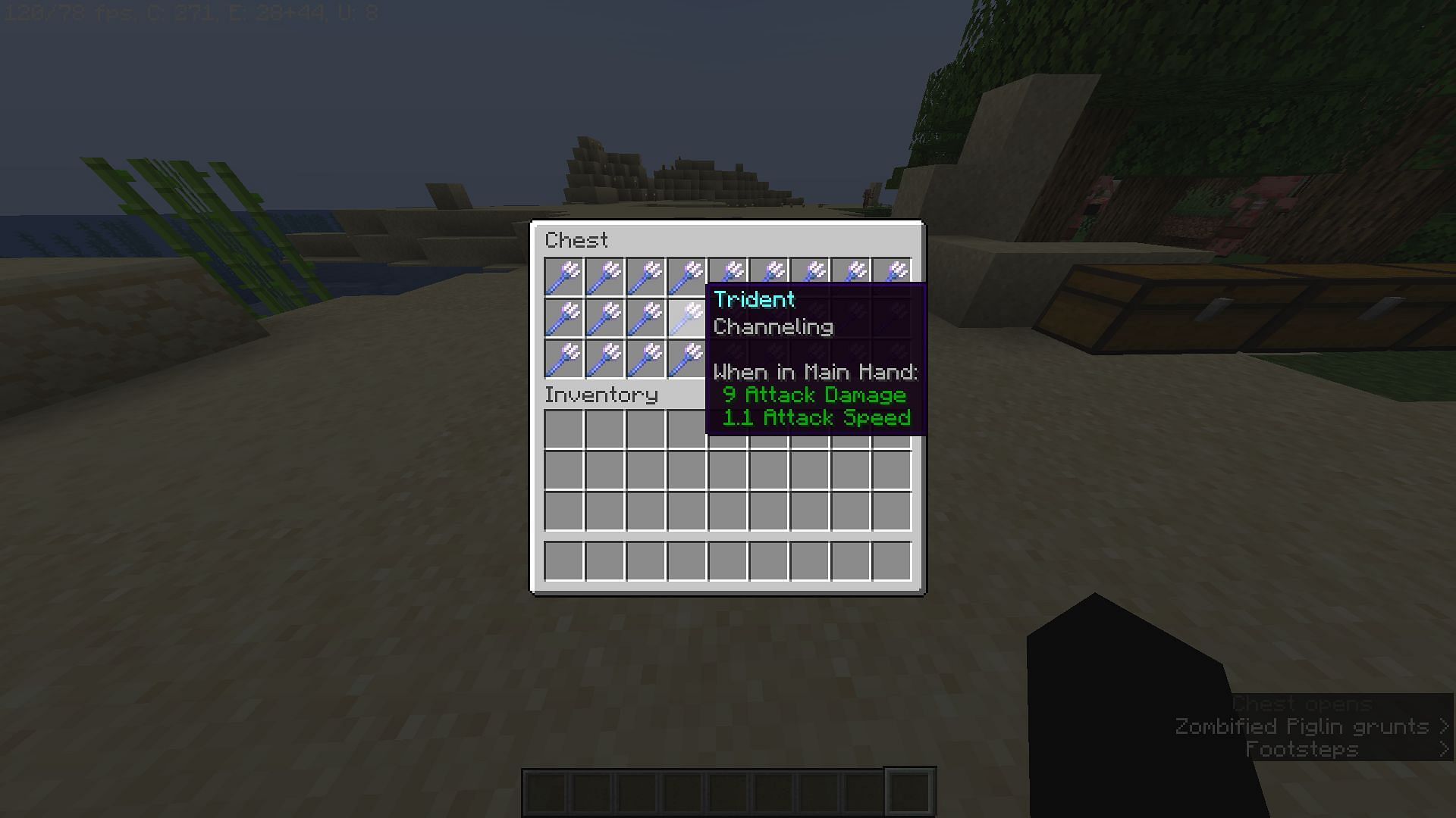 The chanelling enchantment in Minecraft (Image via Minecraft)