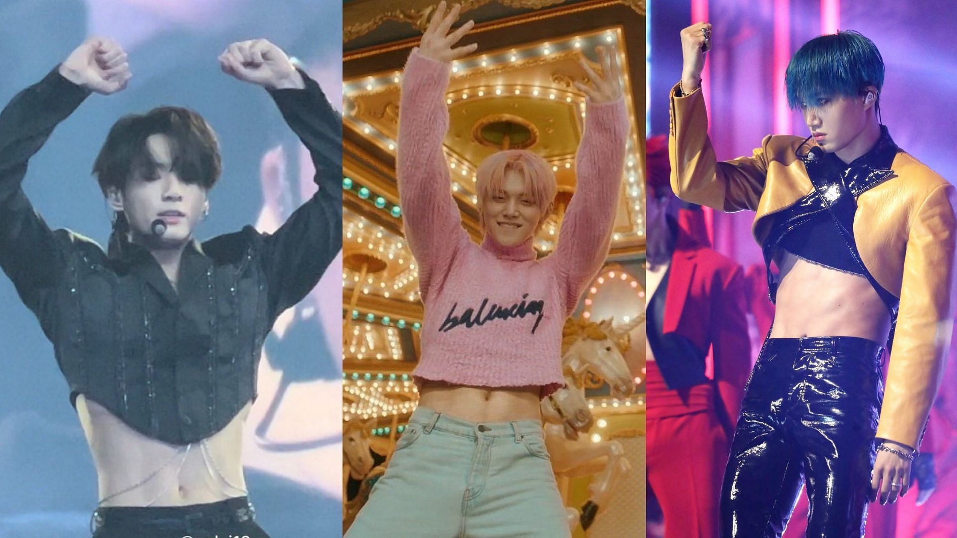 Times Male K Pop Idols Carried Crop Tops Flawlessly