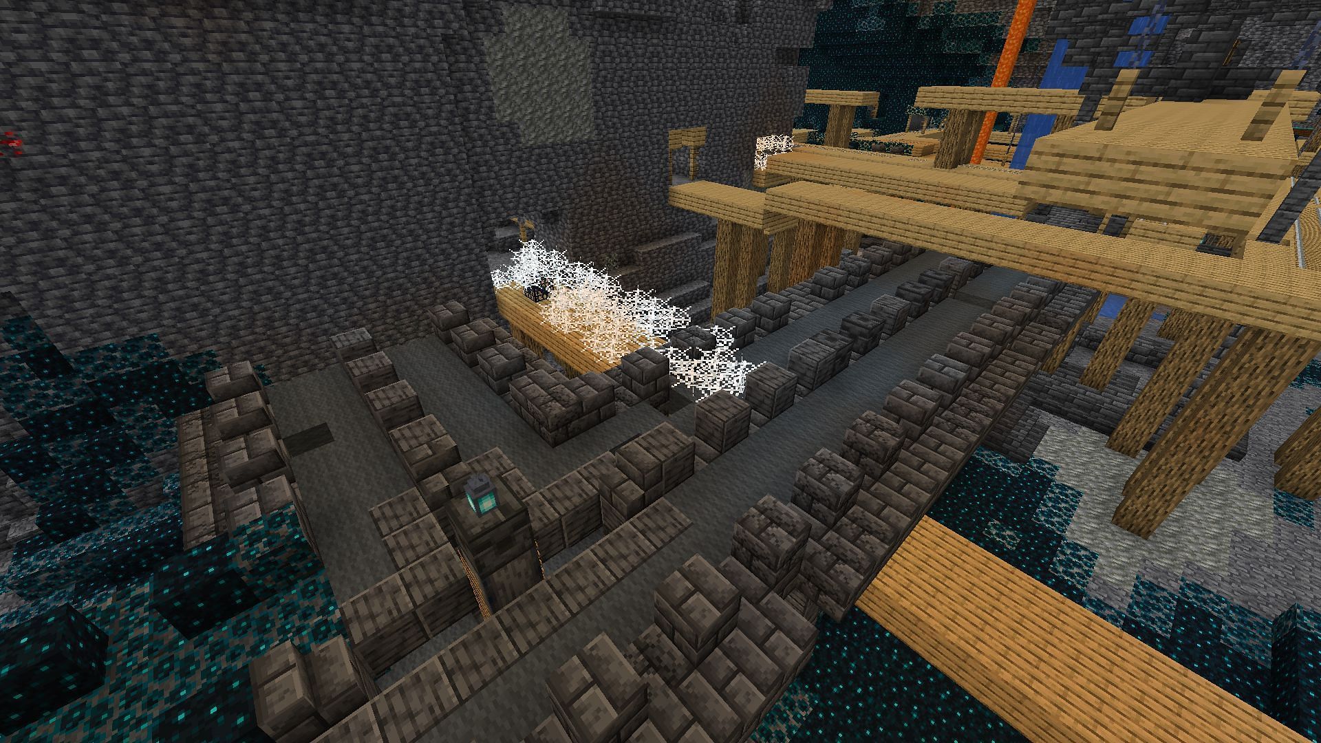 The ancient city with the cave spider spawner (Image via Minecraft)