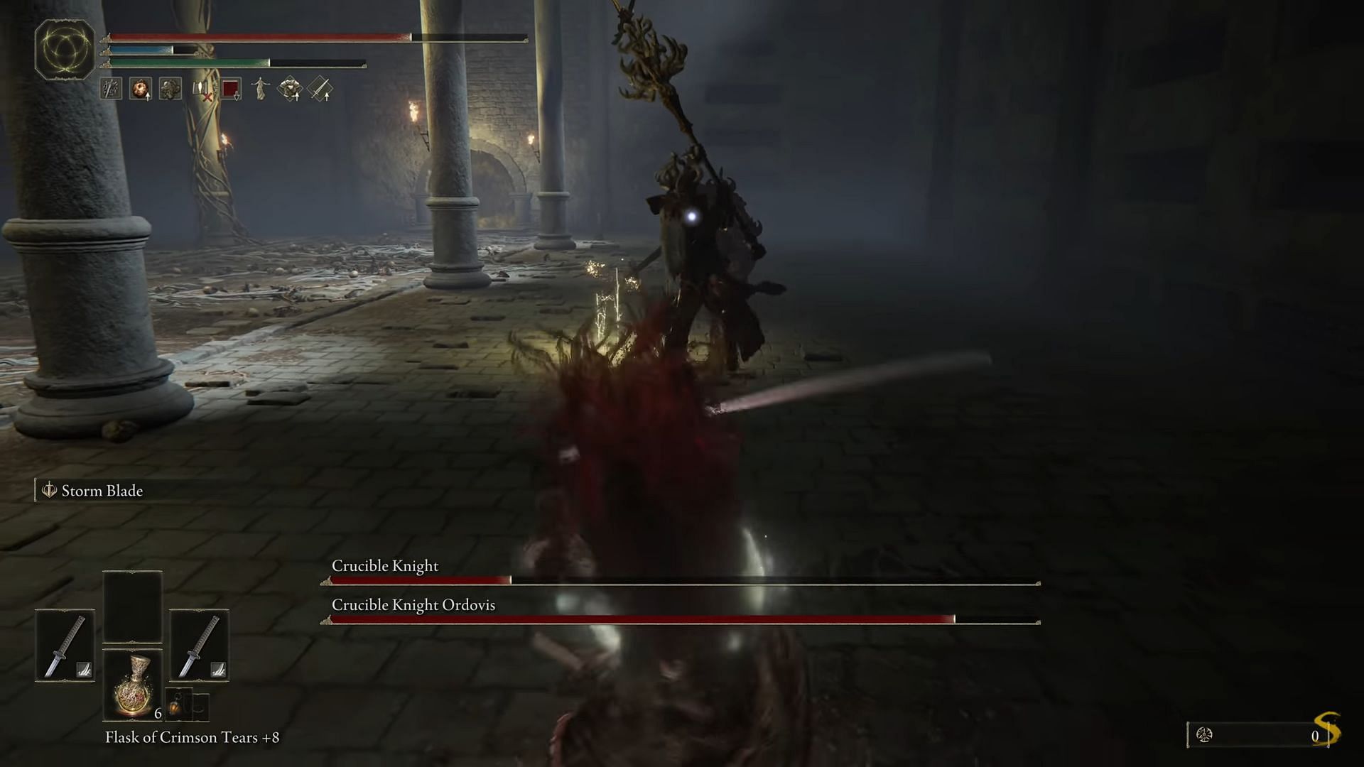 The duo Crucible Knight boss fight in Elden Ring is one of the best that FromSoftware has created in this category (Image via Shirrako/Youtube)