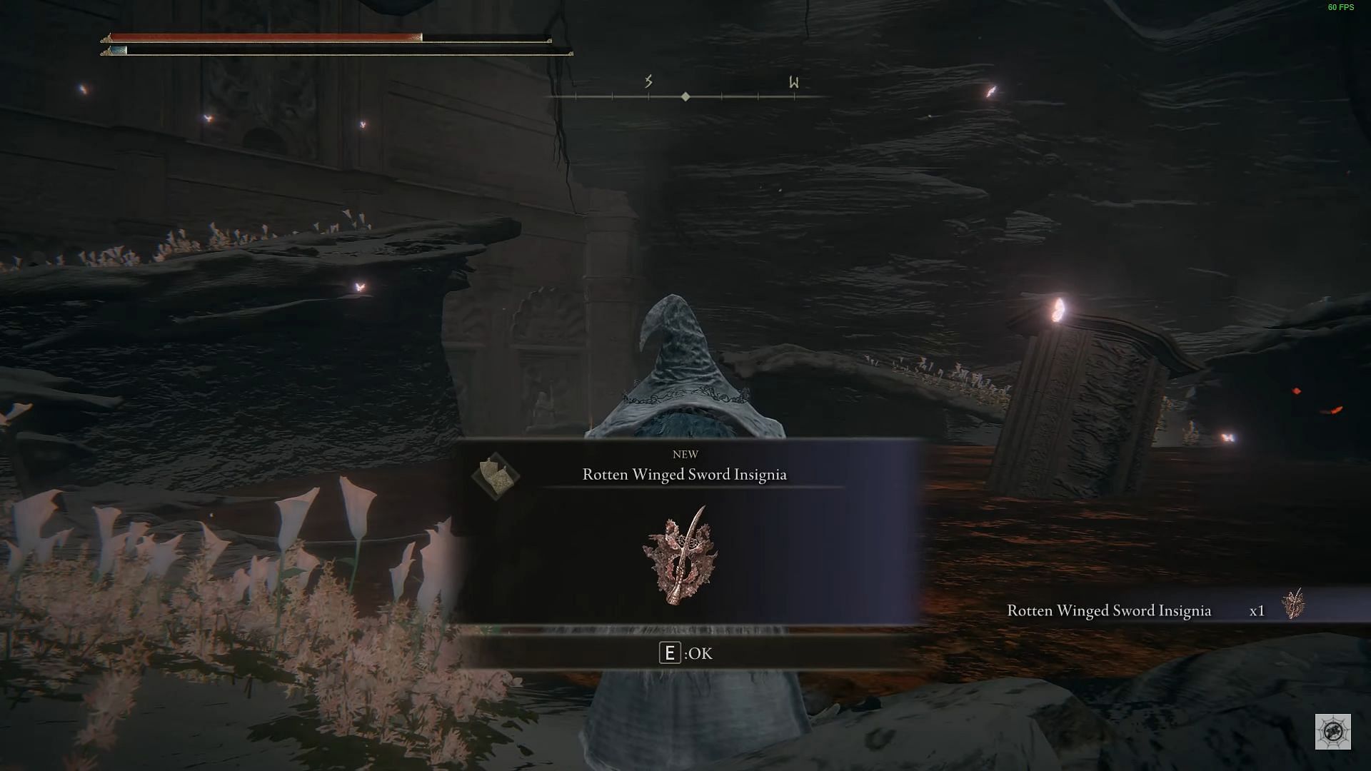 Rotten Winged Sword Insignia is a must-have for any melee builds in Elden Ring (Image via Sipder/YouTube)