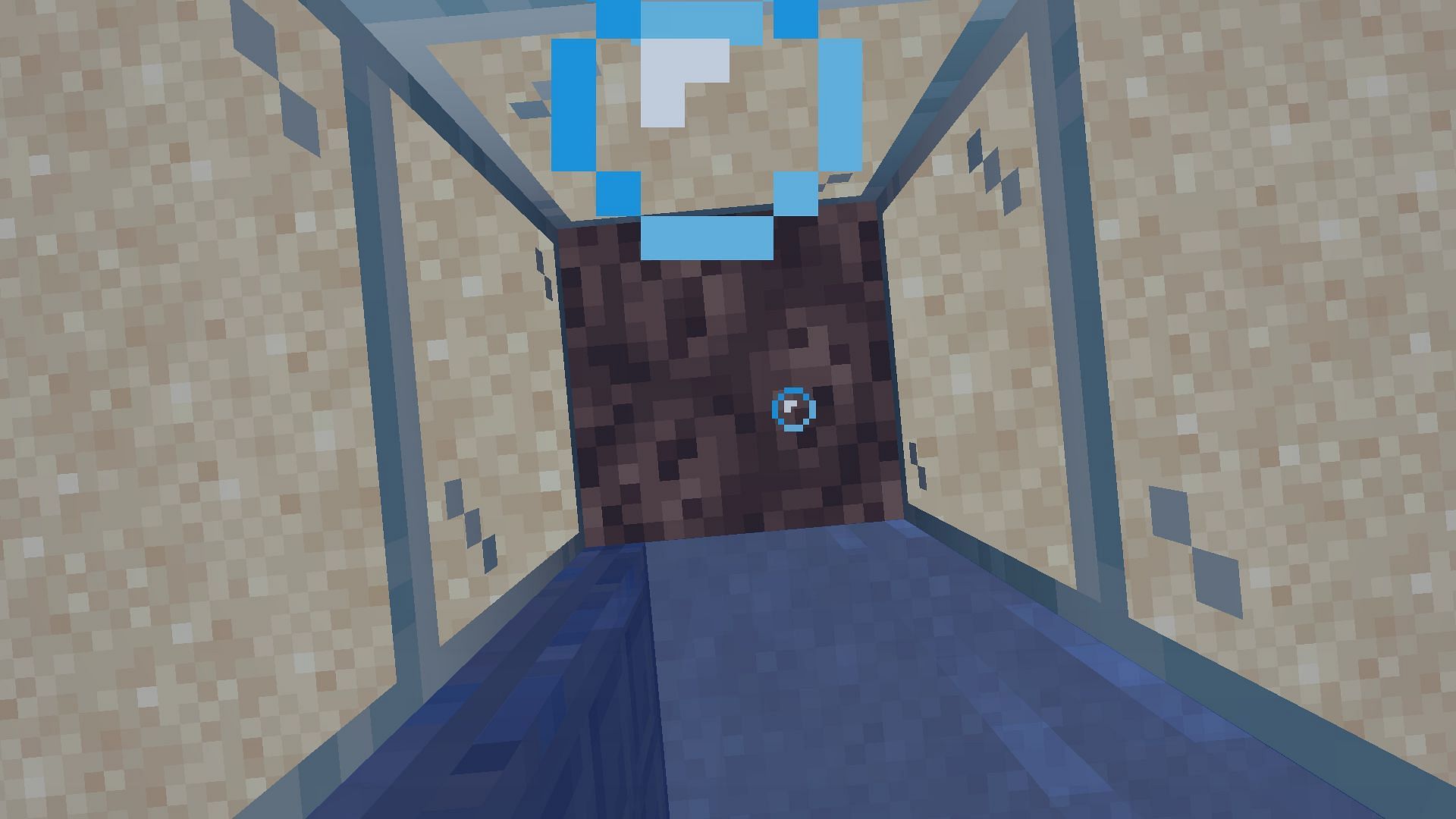 Bubbles will be visible in the water, indicating the upward flow (Image via Minecraft)