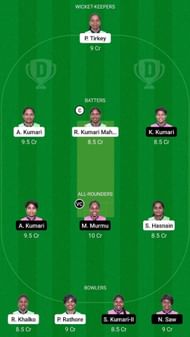 DUM-W vs DHA-W Dream11 Fantasy Suggestion #1