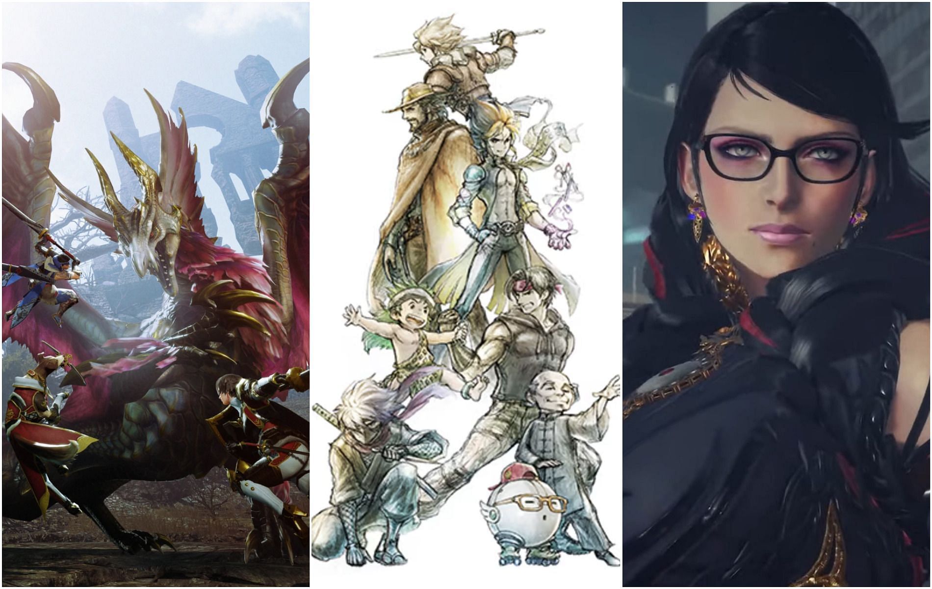Which of these upcoming Nintendo Switch titles are you looking forward to? (Images via Capcom/Square Enix/Nintendo)