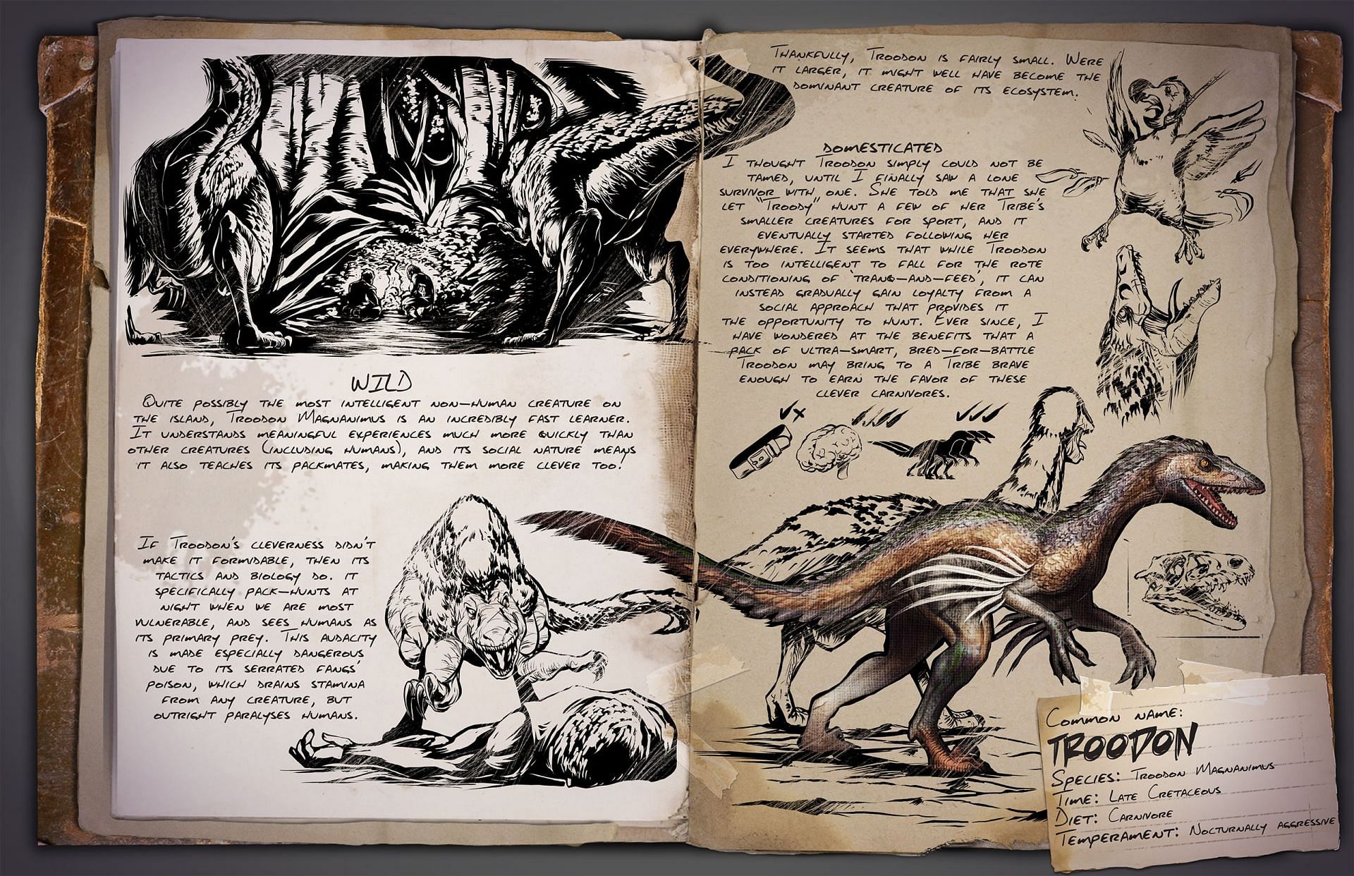 Troodon, Ark: Lost Island (Image via ARK fandom)