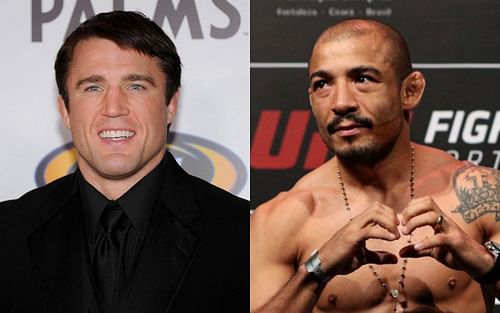 Chael Sonnen (left) and Jose Aldo (right)