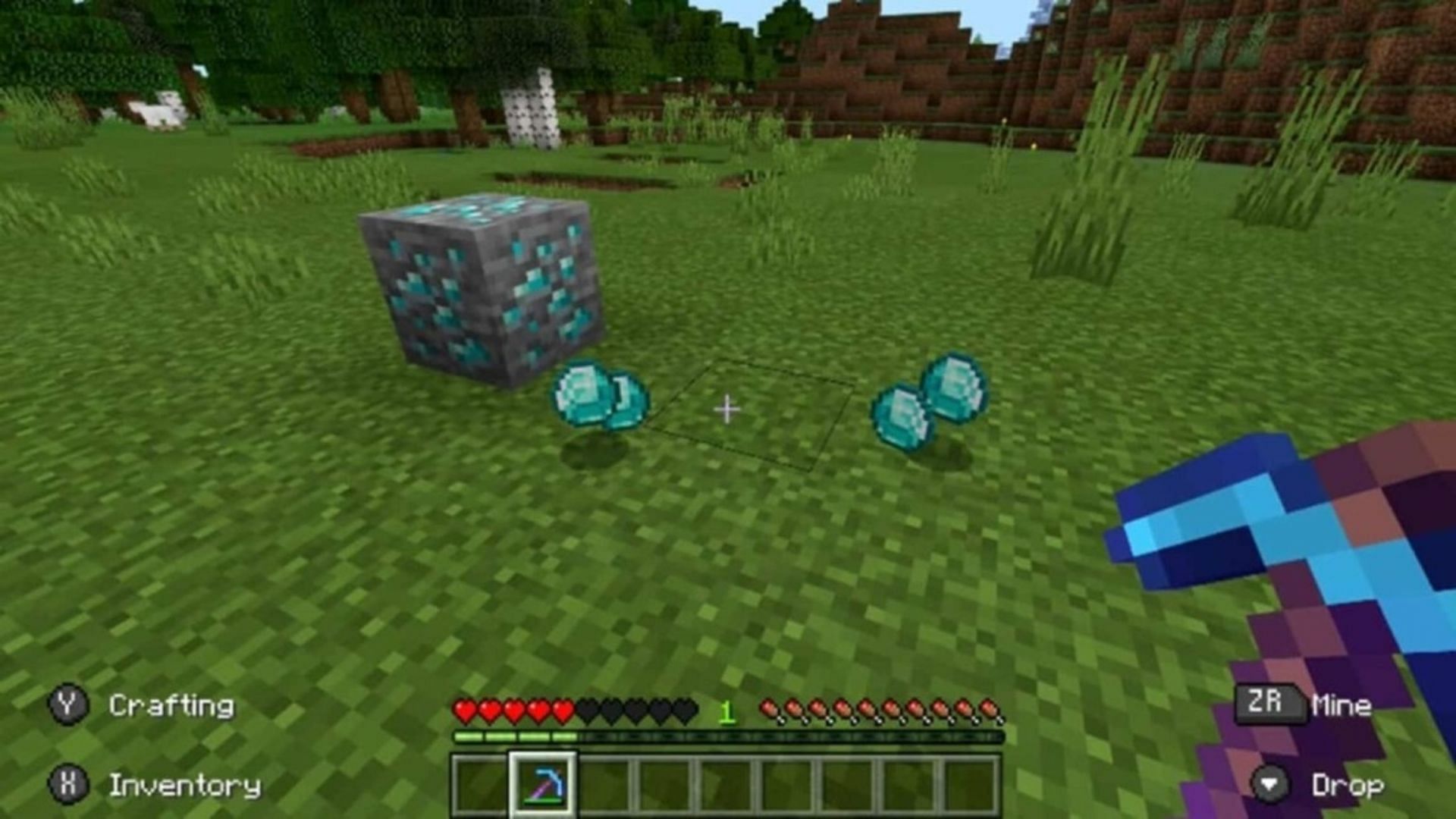 Players can get extra item drops by using Fortune (Image via Mojang)