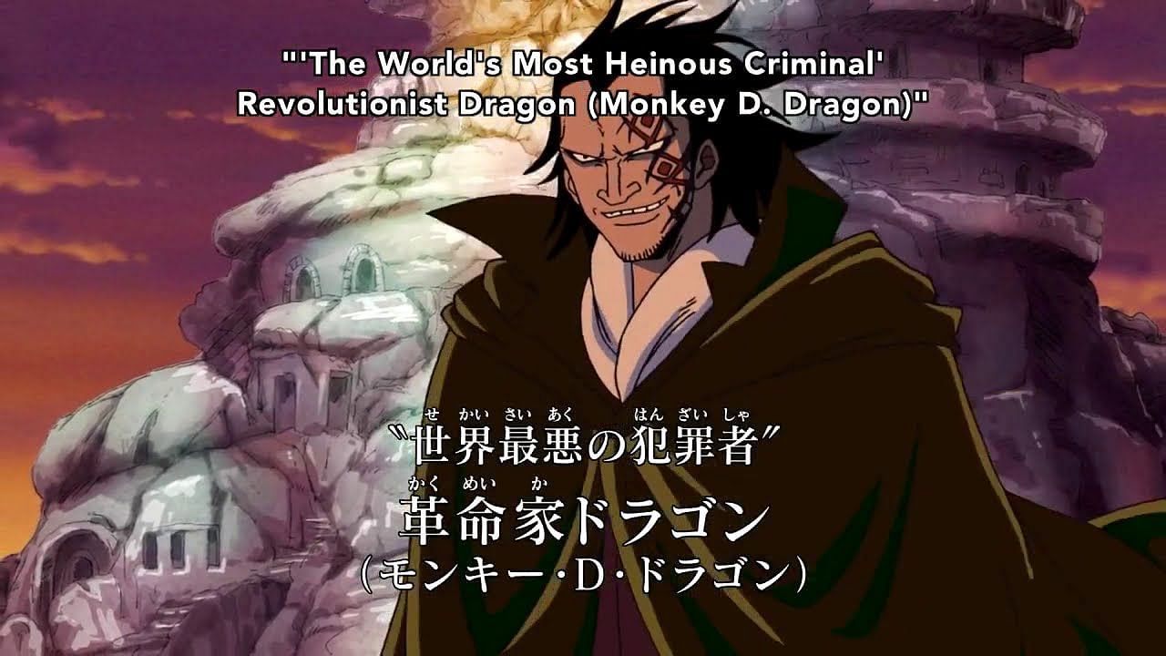 Dragon as seen in the One Piece anime (Image via Toei Animation)