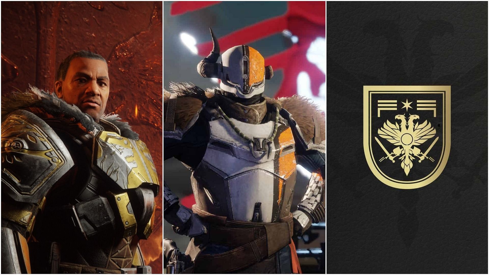 Lord Saladin, Lord Shaxx, and Unbroken seal in Destiny 2 (Images via Bungie)