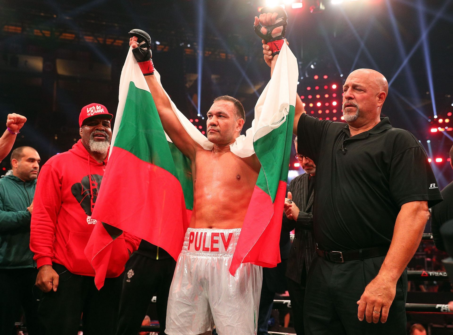 Kubrat Pulev (Center) is set for his return to the Triller ring in May.