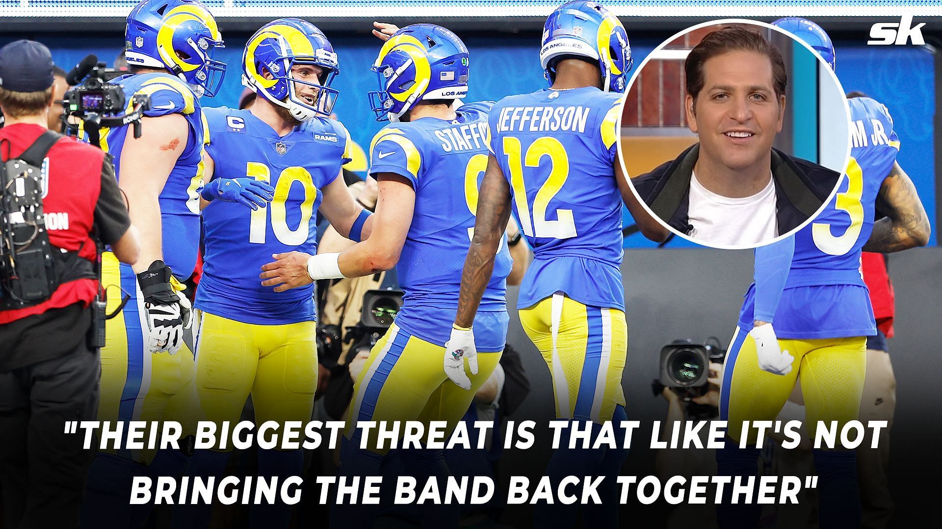 NFL analyst Peter Schrager (inset) discusses the biggest problem stopping the LA Rams