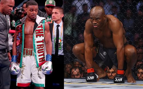 Errol Spence Jr. (left) and Kamaru Usman (right)