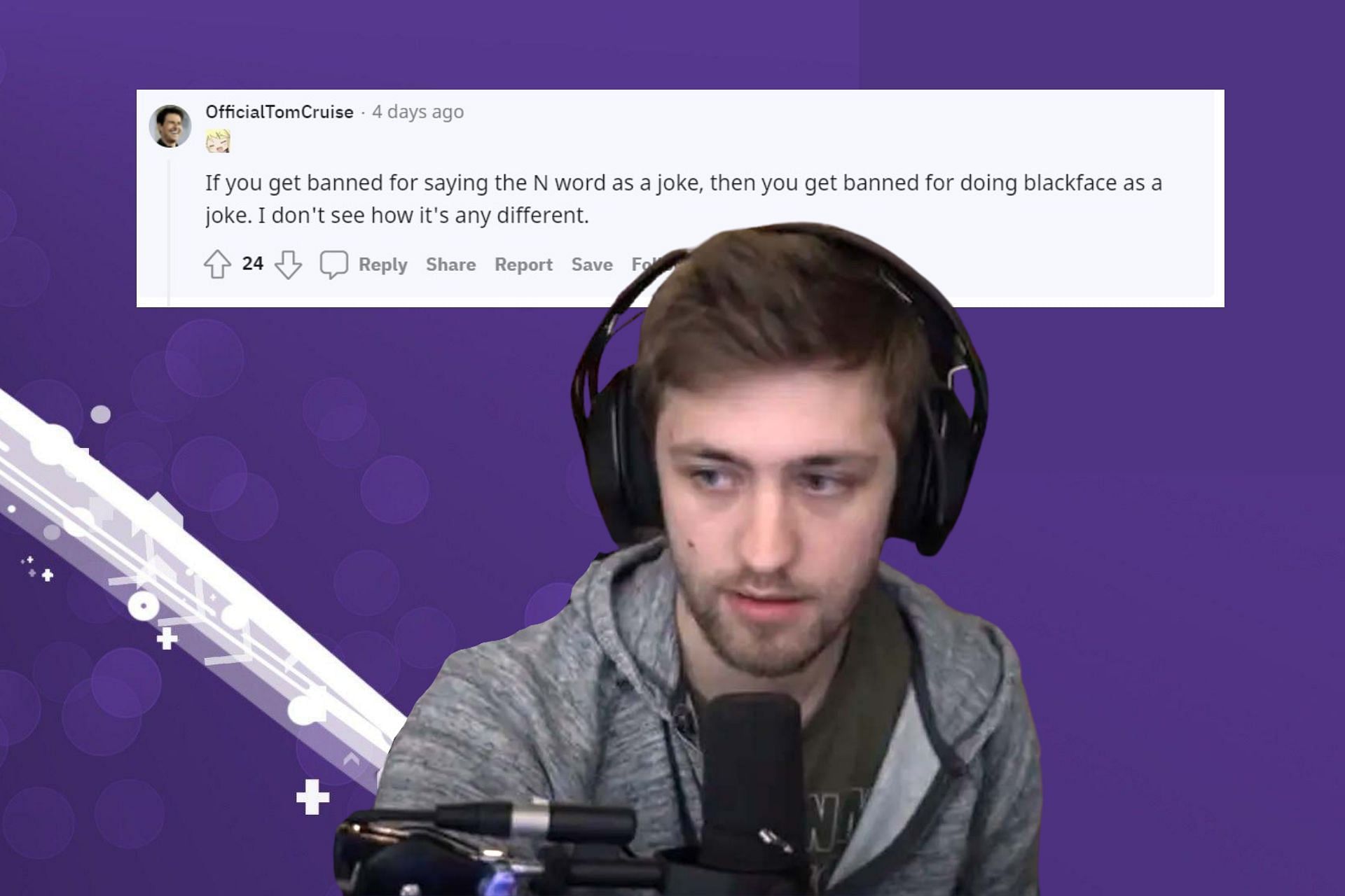 Sodapoppin was recently banned on Twitch, and it could have been for depicting Blackface (Image via Sportskeeda)