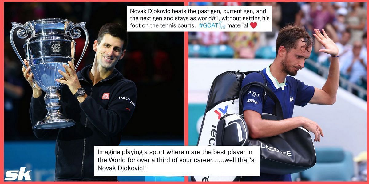 Tennis fans celebrated Novak Djokovic managing to retain his hold on the World No. 1 position