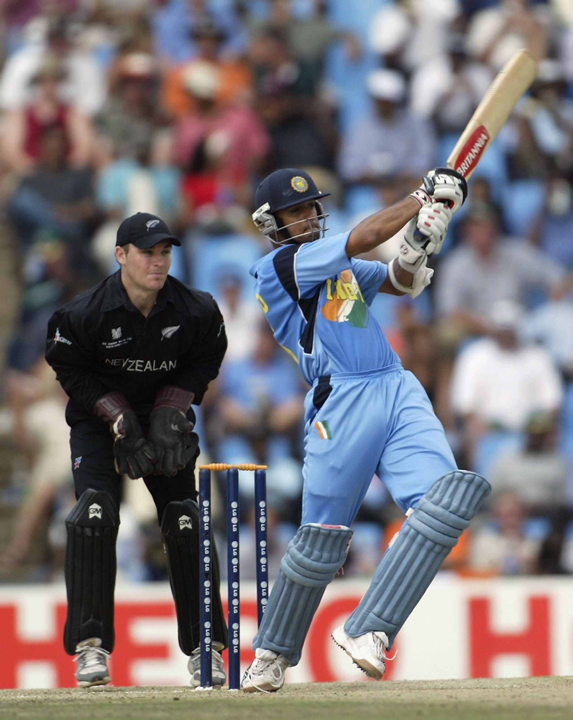 Rahul Dravid of India hits out