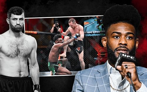 Aljamain Sterling (right) weighs in on the controversial UFC Vegas 51 co-main event [Image credits: Gadzhi Omargadzhiev (left) from ufc.com and Sterling vs. Yan 1 from Chris Unger/Zuffa LLC]