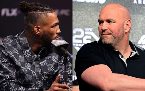 Kevin Lee (L) and Dana White (R) (Left image via @motownphenom on Instagram)