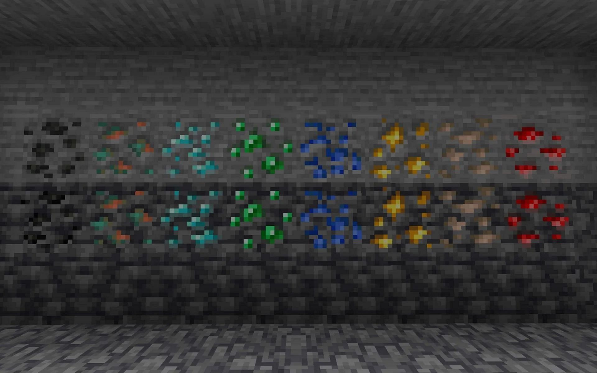 Minecraft version 1.18 updated the distribution of both common and rare ores (Image via Mojang)