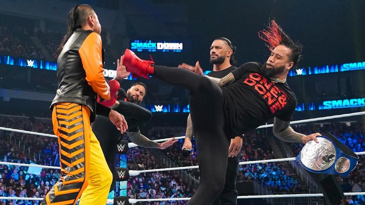 Shinsuke Nakamura tried to step up to Roman Reigns on WWE SmackDown