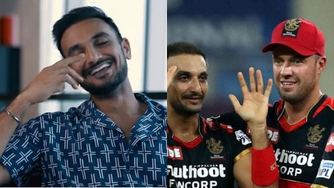 "I am pi**ing myself before every game" - Harshal Patel reveals how he & AB de Villers used to deal with anxiety on game day