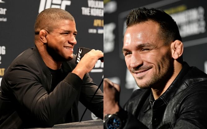 Gilbert Burns the first of many to congratulate Michael Chandler on the birth of second adopted child, Ace