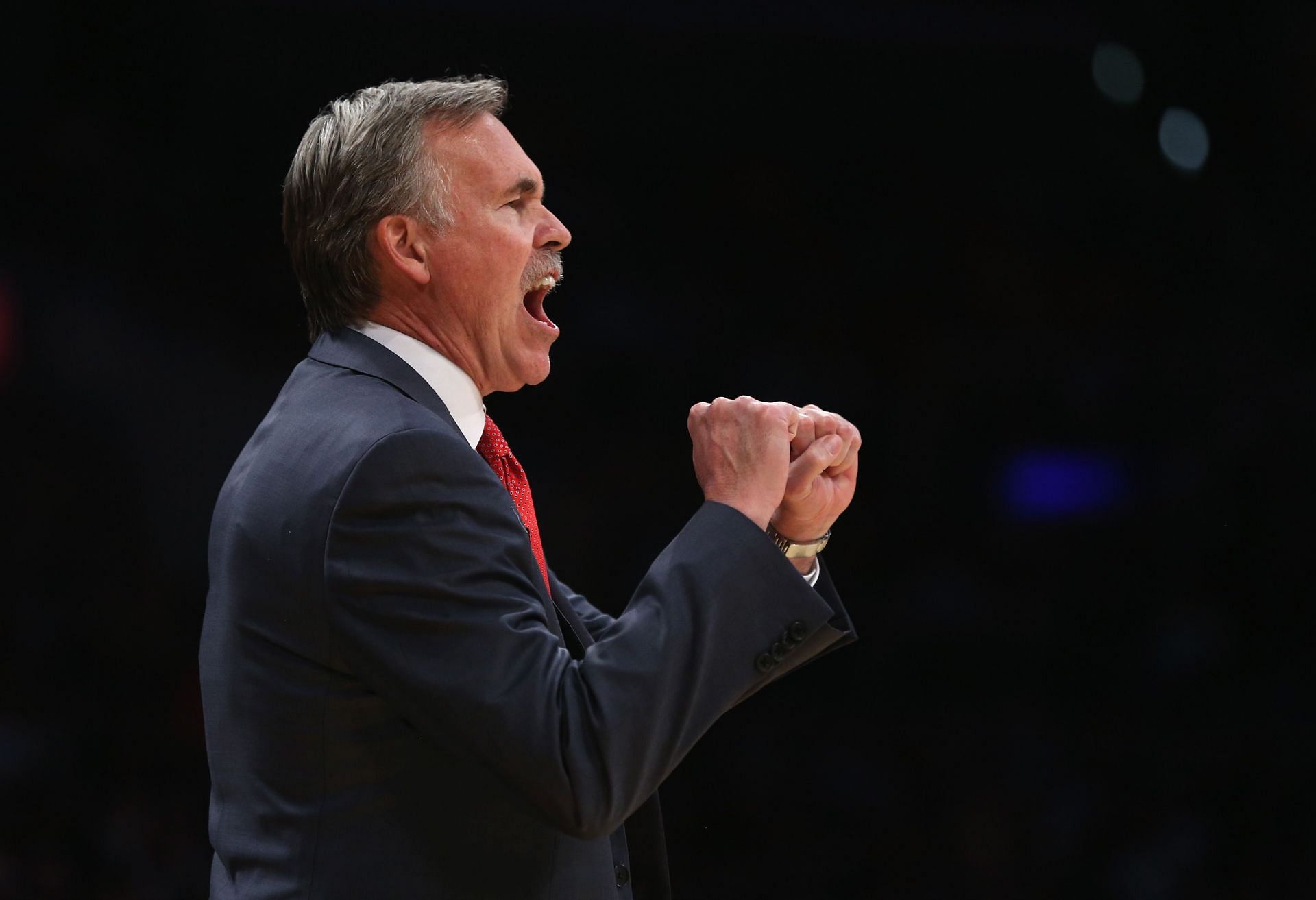 Mike D&#039;Antoni with the Los Angeles Lakers in 2013