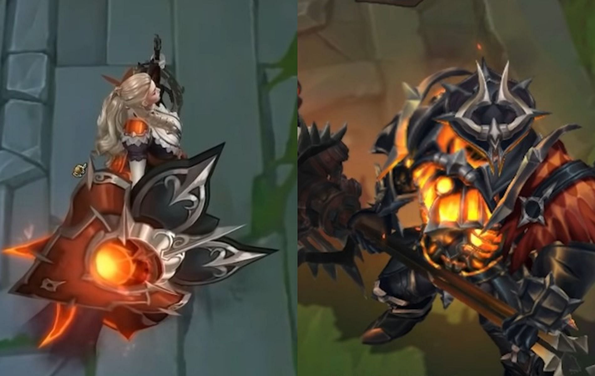 13 skins might be on the way to League of Legends patch 12.9 (Images via and ryscu/YouTube)