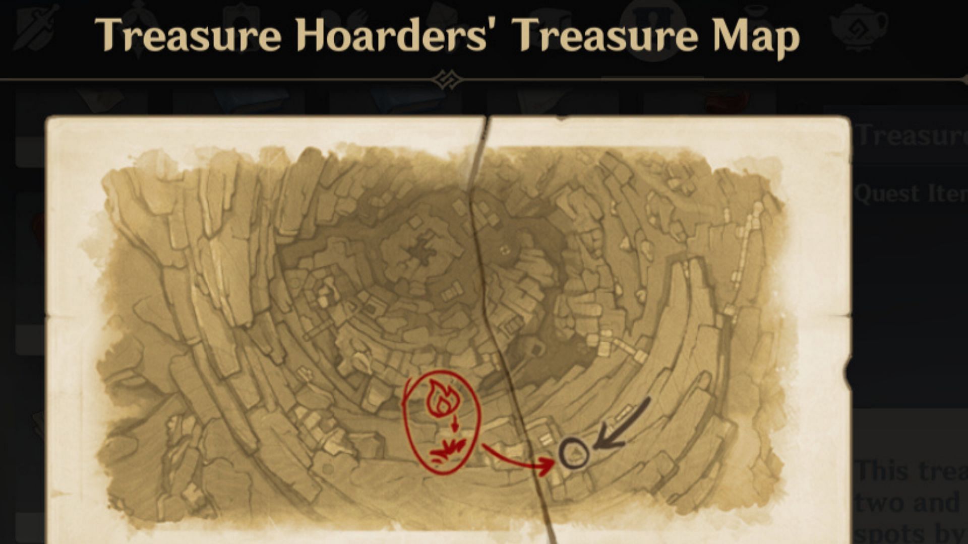 The complete form of Treasure Map (Image via Genshin Impact)