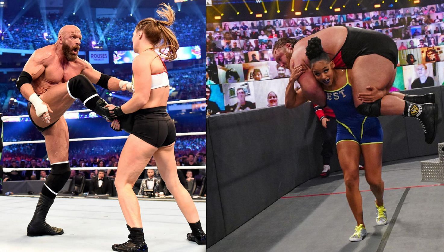 There are several current women&#039;s wrestlers who could challenge for men&#039;s titles