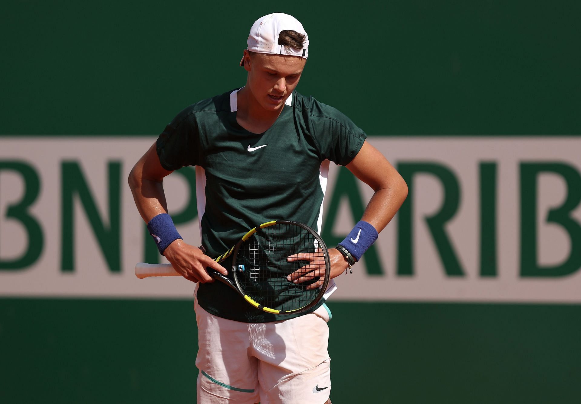 Holger Rune at the 2022 Rolex Monte-Carlo Masters.