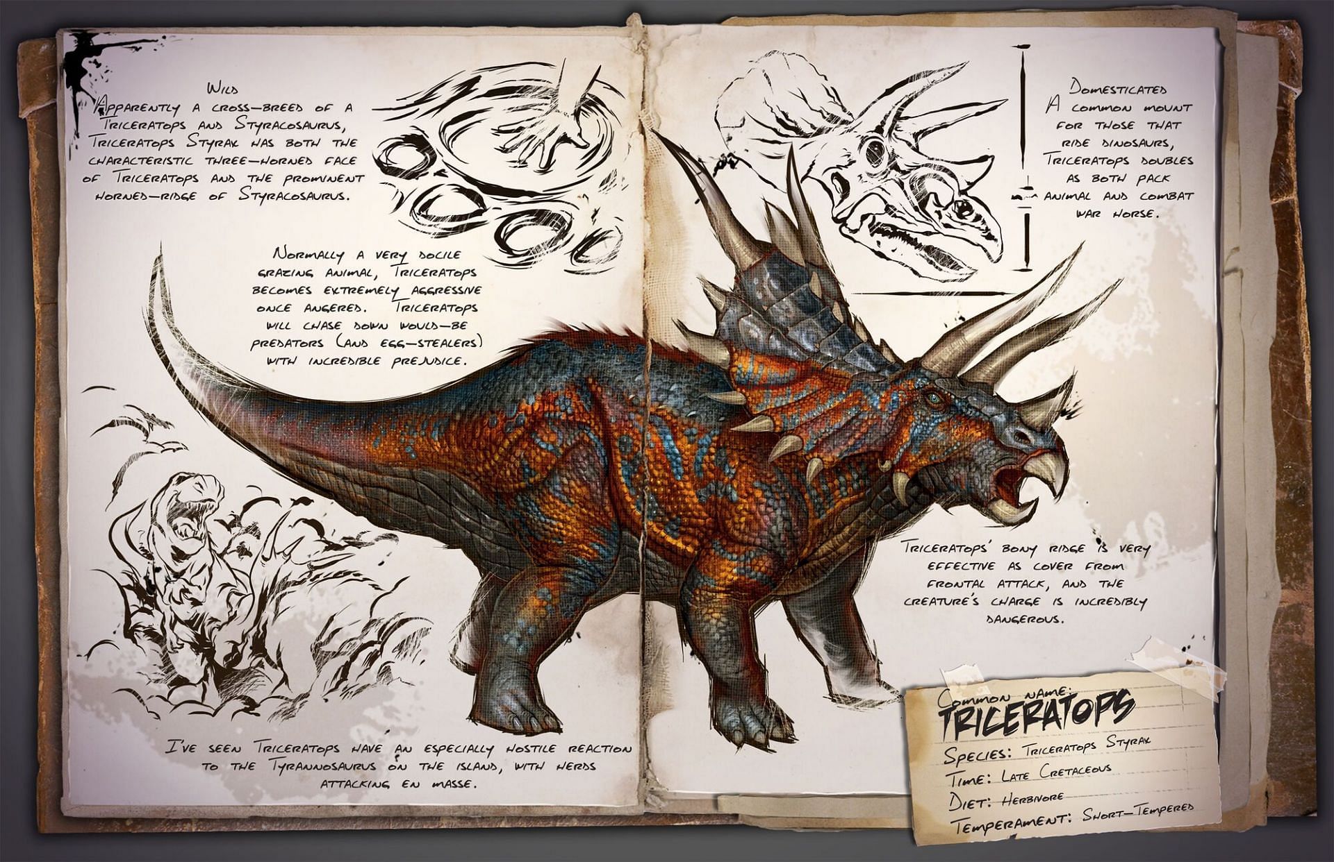 Triceratops, Ark: Lost Island (Image via ARK fandom)