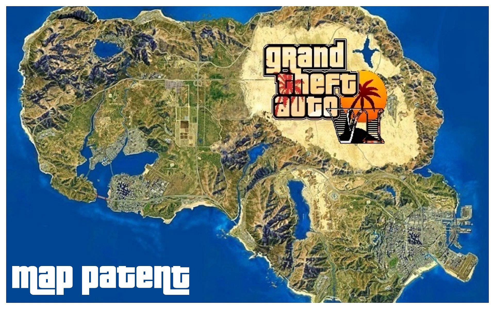 GTA 6&#039;s Map Patent tells a lot about the upcoming game (Image via Sportskeeda)